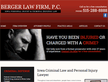 Tablet Screenshot of peterbergerlaw.com